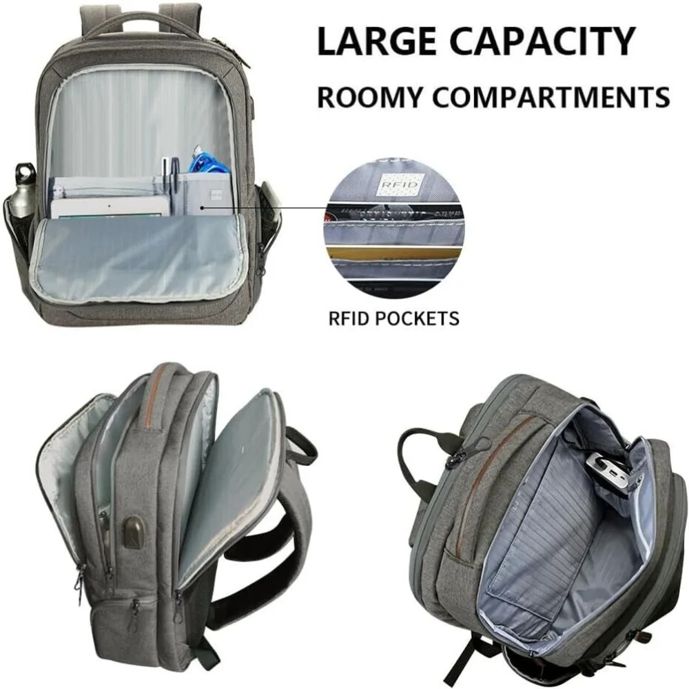 KROSER Laptop Backpack 17.3 Inch Computer Water-Repellent Laptop Bag